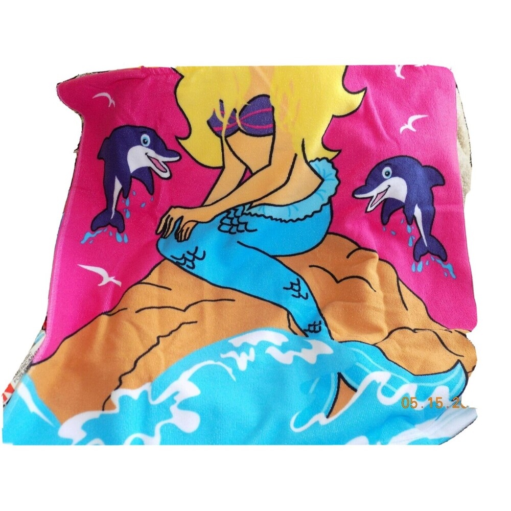 New girl's hooded towel wrap - Picture 3 of 3